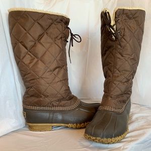 L.L. Bean Tall Quilted Duck Boots